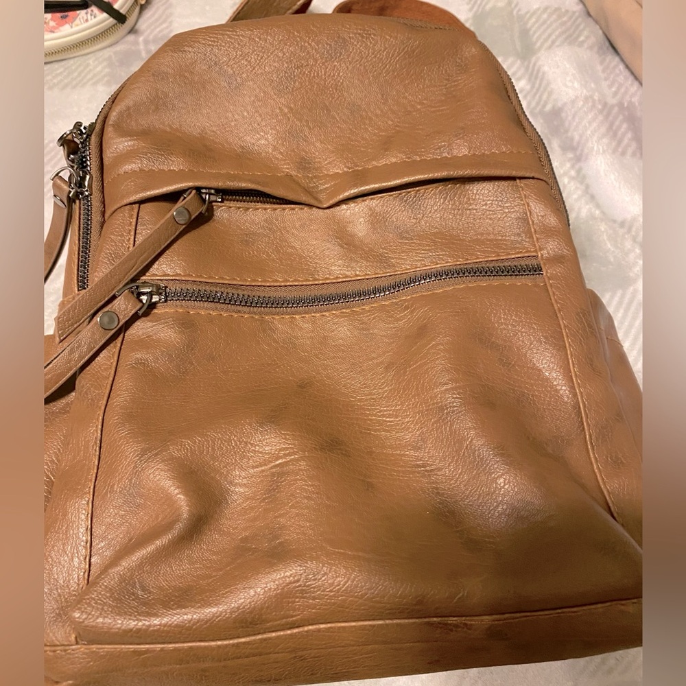 Pleather Backpack - image 1